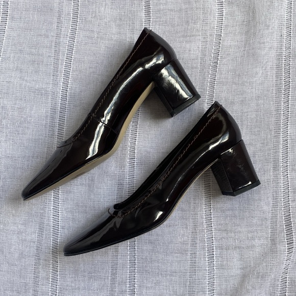 Ditto by Vaneli chocolate brown pumps block heels. - Picture 5 of 12